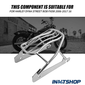 Personnalisation de la marque INMT - Acier inoxydable noir - 100% compatible - <span class=keywords><strong>Davidson</strong></span> DynaStreet Bob FXDB - Porte-bagages arrière pour moto - Product Image 2