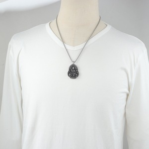 yunnique Tibetan Silver Guanyin Buddha Pendant Necklace Unisex Fashion Jewelry Gift - Product Image 3
