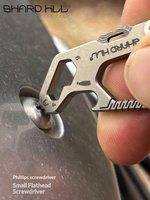 Couteau miniature pliable en alliage de titane pour extérieur, porte-clés, outils SH-T6, fabriqué en Chine