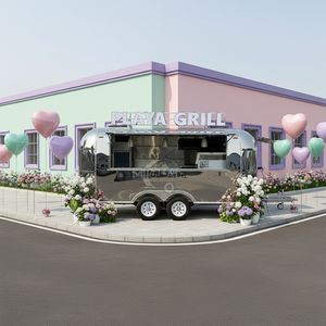Camión de Comida Móvil Personalizado de Acero Inoxidable Pulido con Parrilla Comercial, Remolque de Cocina para Eventos de Catering al Aire Libre - Product Image 1