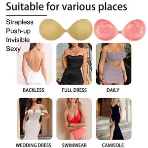 Invisible Nude Bra <span class=keywords><strong>Push</strong></span> <span class=keywords><strong>up</strong></span> Chest Paste Sexy Breast Pasty Invisible Silicone Chest Sticker <span class=keywords><strong>para</strong></span> mujer Boda - Product Image 6