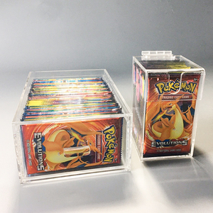 Wholesale Customized Clear UV Resistant 100% Acrylic Pull Out Display <strong>Case</strong> for Trading Cards Protection - Product Image 6