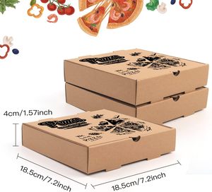 Cajas de Pizza Corrugadas Negras al por Mayor para Llevar y Entregar, Cajas de Embalaje para Pizza con Logotipo - Product Image 6