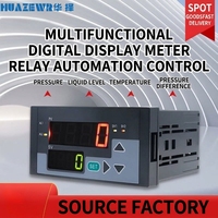 Pengontrol Suhu dan Tekanan PID Cerdas Layar Digital Kontrol Multifungsi Alarm OEM/ODM Plastik Berperingkat IP65 0.5%FS