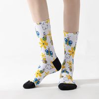 Chaussettes d'art à motifs de peinture célèbre pour femmes Chaussettes imprimées drôles de nouveauté cool