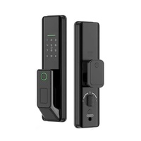 Serrure de porte intelligente à empreintes digitales en alliage d'aluminium avec application TUYA ou TT Lock pour la sécurité domestique