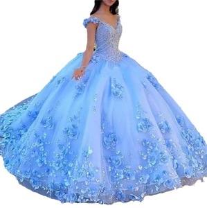 Nouvelle Robe de Bal Cœur Perlé Quinceañera sans Manches Corset Princesse Douce 16 <span class=keywords><strong>15</strong></span> Vestidos De Fiesta Taille Plus Longueur Ras du Sol - Product Image 6