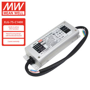 Fonte de energia led impermeável 75w 1400ma, fonte de alimentação led mw ELG-75-C1400A - Product Image 1