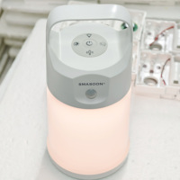 Luz LED con Sensor para Exteriores, Batería de Litio, Clasificación IP67, Garantía de 3 Años, Control Múltiple (Sonido/Interruptor/Control Remoto), Temperatura de Color Dual, para Camping