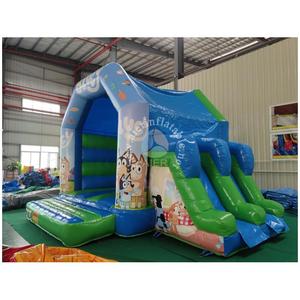 Château gonflable et <span class=keywords><strong>trampoline</strong></span> commercial pour enfants en PVC, ignifuge et étanche, installation facile pour usage personnel - Product Image 2