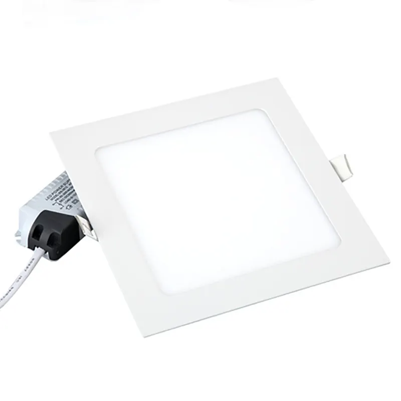 Factory competitive price slim led potlight multiple watt home hotel square ceiling backlight easy clean commercial panel light