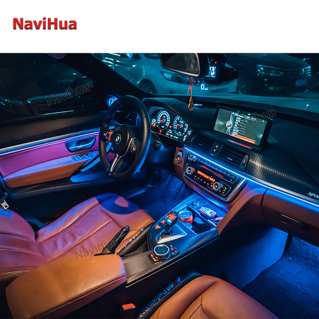 Navihua RGB LED Ambient Light Kit for BMW X1 2016-2022 Car Interior Decorative Decorations Atmosphere Light
