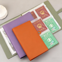 Organiseur de documents A4 personnalisé à feuilles mobiles avec couverture en cuir et fermeture magnétique