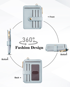 Portafoglio Braccialetto Personalizzato con Blocco RFID in PU, con Nappa di Perline, Chiusura a Cerniera, Porta Carte di Credito Corto per Donna - Product Image 4