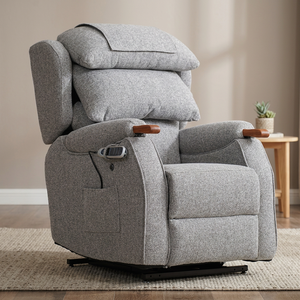 Electric Lift <b>Recliner</b> Sofa Chair Dual Motor <b>Zero</b> <b>Gravity</b> with Adjustable Headrest Lumbar Support Heating Wheels Elderly Sofa - Product Image 2