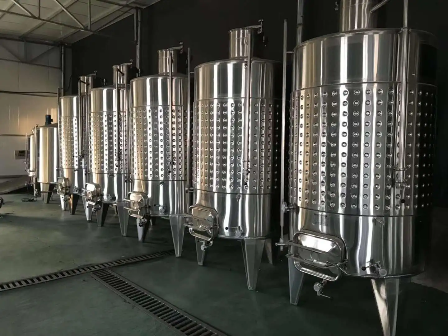 Paslanmaz çelik şarap fermantasyon tankları