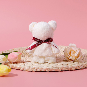 Acara Pembukaan Handuk Bayi Beruang Teddy Souvenir Bulu Karang Hadiah Kecil Warna Solid Hadiah untuk Siswa dan Hadiah Pernikahan - Product Image 4