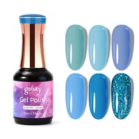 Gelsky Professional Jelly Gel Polish Set Manucure Nail Colors Soak Off Led Uv Gel Nail Polish