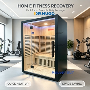 DR.HUGO Rejuven SU7 Premium, Sauna de Terapia de Luz Roja para 2 Personas, Calentamiento Infrarrojo de Espectro Completo con 120 Lámparas LED Terapéuticas - Product Image 1