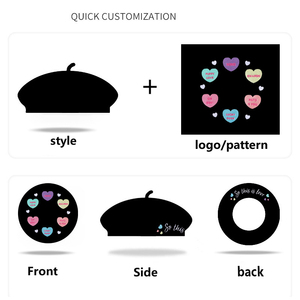 Berretto Francese in Lana Tinta Unita per Donna, 26 Colori Disponibili, Produzione e Vendita all'Ingrosso, Stile Francese - Product Image 4