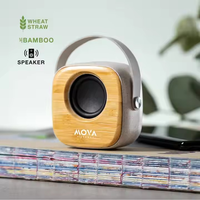 Grosir kustom baru ramah lingkungan luar ruangan Mini portabel bambu Bass Surround BT nirkabel Speaker bertenaga baterai 3W Output
