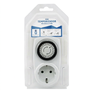 Mini Plastic Mechanical <b>Timer</b> Socket >24 Hours Plug-In Kitchen Use - Product Image 1