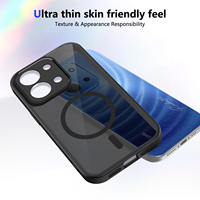 Coque de téléphone magnétique pour Xiaomi Redmi 15C 15 A5 4G A3, protection contre les chutes de qualité militaire, translucide, mate, antichoc, anti-empreintes digitales