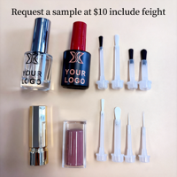 Flacon de vernis à ongles en verre de 33 ml, forme plate et ronde, vide, pour gel UV, emballage de beauté pour nail art avec pinceau