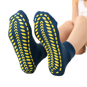 High Quality Women's Non-slip Cotton Grip Yoga <b>Socks</b> Wholesale Ladies Medium Tube Solid Sports <b>Socks</b> - Product Image 1
