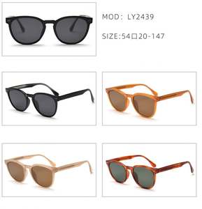 Lunettes de soleil polarisées rétro tendance 2025 avec logo personnalisé, branches en acétate, protection UV400, monture ronde en TR90 pour hommes et femmes - Product Image 6