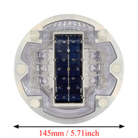 Piquets de signalisation circulaires solaires pour fabricants, en alliage d'aluminium, à encastrer sous terre, à haute intensité prismatique, alimentés par batterie