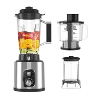 Picadora y Trituradora de Carne Eléctrica Multiusos de Doble Cuchilla, Potente, Comercial, para Cocina, 2000W