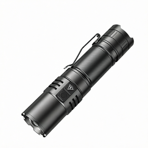 Lampe torche rechargeable WOSEN 2300 lumens en alliage d'aluminium avec zoom, étanche IP44, mise au point réglable, portée du faisceau 300-400 m, camping - Product Image 1