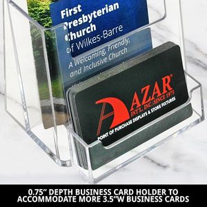 Acrylic Brochure chủ với chủ thẻ kinh doanh rộng Cuốn Sách Nhỏ đứng cho bảng giá thẻ hiển thị - Product Image 5