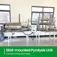 Usine de pyrolyse du plastique en huile combustible, mini ligne de production de pyrolyse de 10 kg avec configurations complètes pour les tests en laboratoire