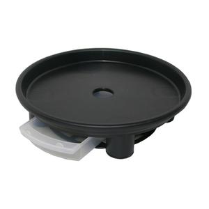 Mini soucoupe noire circulaire n°1 pour plantes, double couche, avec réservoir d'eau profond, en PP robuste, pour pot de fleurs intérieur/extérieur - Product Image 1