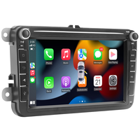 Autoradio avec CarPlay Android Auto pour VW Golf Passat Jetta Caddy EOS Tiguan Polo Écran tactile 8'' avec caméra de recul Stéréo de voiture