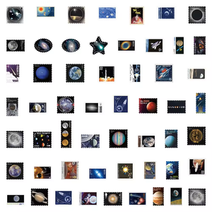 Autocollants <span class=keywords><strong>de</strong></span> timbres spatiaux Timbres d'exploration spatiale Une variété <span class=keywords><strong>de</strong></span> timbres <span class=keywords><strong>de</strong></span> bureau <span class=keywords><strong>de</strong></span> <span class=keywords><strong>poste</strong></span> Autocollants <span class=keywords><strong>de</strong></span> scrapbooking - Product Image 2