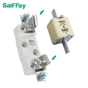 Saiffey nh2s 200-400a gốm dao điện cầu chì liên kết GG Kích thước 2 chỉ báo kép 500V 120ka cầu chì nhiệt công suất cao 200-400a - Product Image 3