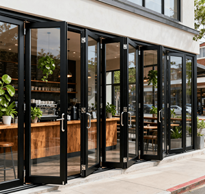 <span class=keywords><strong>Porte</strong></span> <span class=keywords><strong>de</strong></span> <span class=keywords><strong>garage</strong></span> automatique à double battant en aluminium fiable avec automatisation pour usage commercial extérieur - Product Image 5