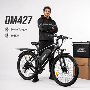 Vélo de montagne électrique DM427, moteur sans balais 750W, autonomie 108 km, double suspension, frein à disque hydraulique pour tous les terrains - Product Image 1