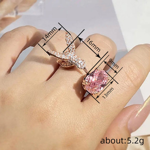 Anello Aperto a Forma di Uccello per Donne, Regolabile, Elegante, Ispirato alla Natura, Gioiello Quotidiano - Product Image 4