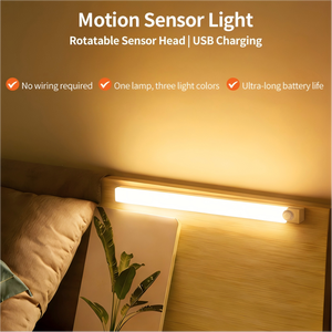 Nouvelle Conception Tête <span class=keywords><strong>de</strong></span> Capteur Rotative 360 Degrés Couverture Complète Capteur <span class=keywords><strong>de</strong></span> Mouvement Intelligent Barre Lumineuse LED à Température <span class=keywords><strong>de</strong></span> Couleur Réglable Veilleuse à Détection - Product Image 2