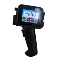 Impresora de inyección de tinta manual TIJ de 12,7 mm, máquina de codificación portátil con pantalla táctil, fecha de caducidad flexible, lote para cartón, tarjeta, plástico