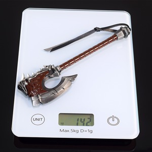 World of Warcraft <span class=keywords><strong>WOW</strong></span> Toys Hacha Miniatura de Aleación de Zinc Gorehowl 18.5cm 142g Adornos Metálicos - Product Image 3
