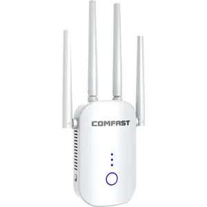 Comfast ตัวขยายสัญญาณ Wi-Fi ไร้สายความเร็ว1200เมกะบิตส์เราเตอร์5.8กิกะเฮิร์ตซ์ตัวขยายสัญญาณ5กรัมระยะไกลบูสเตอร์ wrork AP