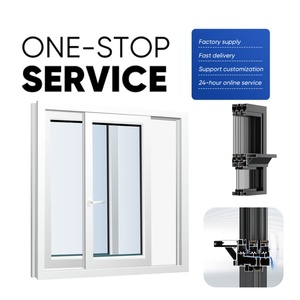 Fenêtre coulissante combinée sur mesure avec grille antivol pour maison de location, appartement, protection anti-intrusion - Product Image 1