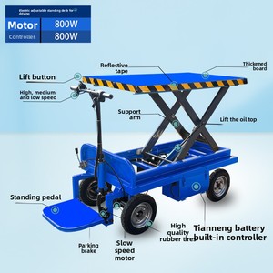 उलटा छोटे इलेक्ट्रिक हाइड्रोलिक निर्माण स्थल होस्ट, मोबाइल लिफ्टिंग प्लेटफॉर्म, कैंची लिफ्ट फ्लैटबेड ट्रांसपोर्ट वाहन - Product Image 3