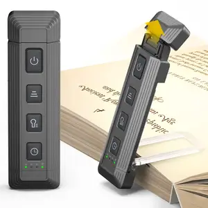 Glocusent nuova copertura più ampia libro lampada di illuminazione pieghevole Mini Usb ricaricabile a Led portatile Clip sul libro di lettura luce per il libro