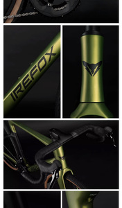 จักรยานเสือหมอบ IREFOX สำหรับทุกสภาพถนน 22 สปีด ดิสก์เบรก สายเบรกภายใน คาร์บอนไฟเบอร์ 700C*40C ยางกว้าง 4.0 รุ่น ZN-BY446 สำหรับทุกสภาพถนน - Product Image 6